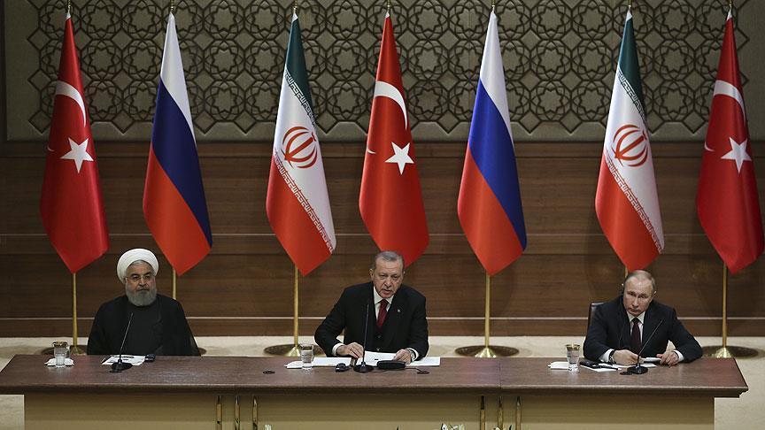 Turkey, Iran, Russia vow to fight separatism in Syria