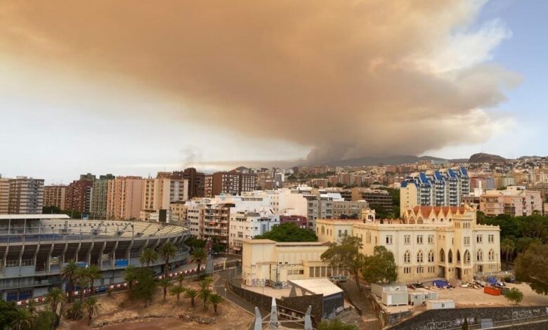 Wildfire in Tenerife