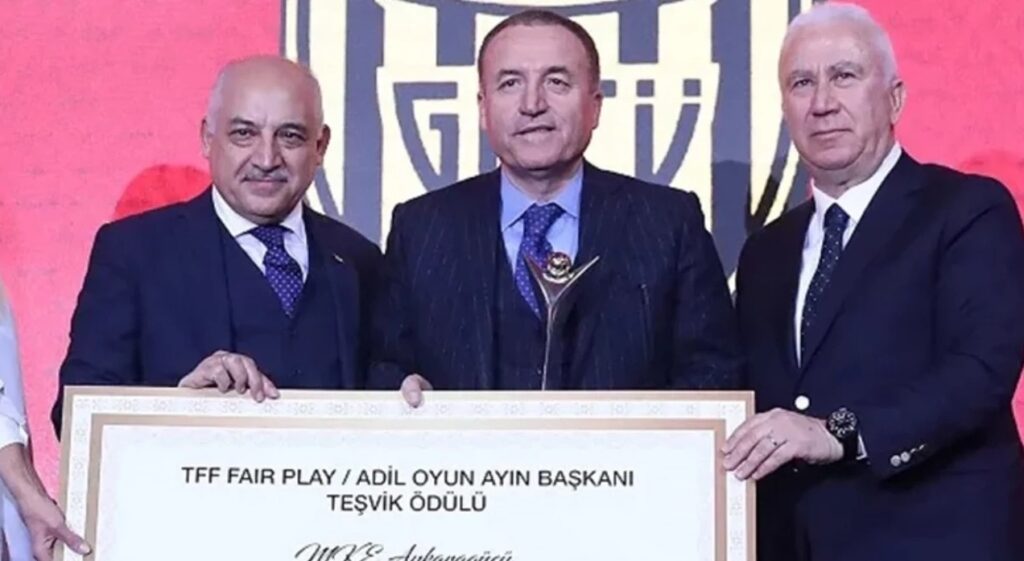 Ankaragücü President Faruk Koca and TFF President Mehmet Büyükekşi