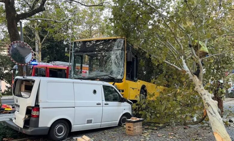 30 people injured in bus accident in Dresden