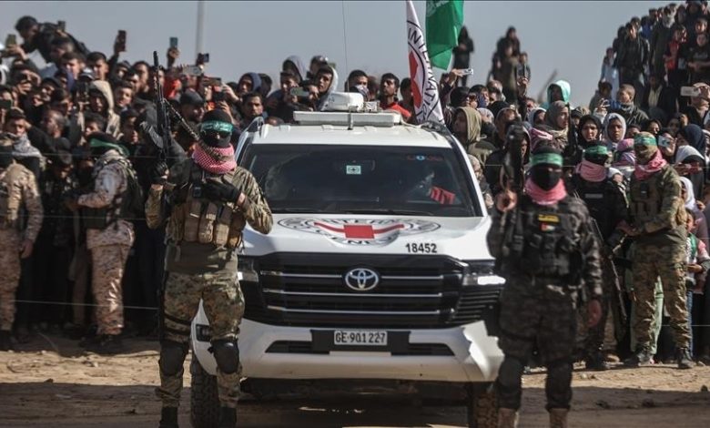 the International Committee of the Red Cross as part of the initial phase of the Gaza ceasefire and prisoner exchange agreement.