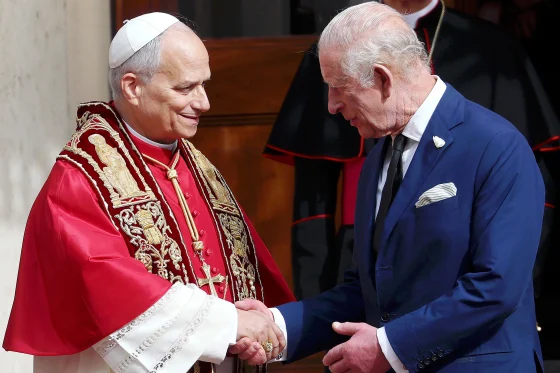 King Charles III met Pope Leo XIV at the Vatican and prayed alongside him beneath the awe-inspiring Michelangelo ceiling of the Sistine Chapel