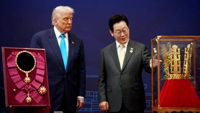 U.S. President Donald Trump arrived in South Korea, the third stop of his Asia tour, after completing his diplomatic meetings in Japan.