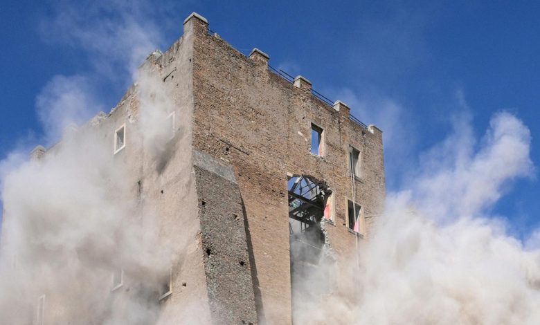 A section of the 13th-century Torre dei Conti collapsed during restoration work in central Rome, killing one worker and injuring several others.