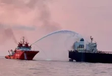 Ukrainian security officials say Kyiv’s forces disabled two tankers used by Russia to evade sanctions, targeting them with drones in the Black Sea.