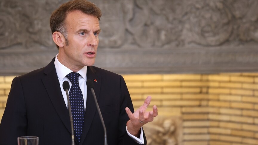 French President Emmanuel Macron criticised those calling for a tougher line against Algeria during a visit to Ariège.