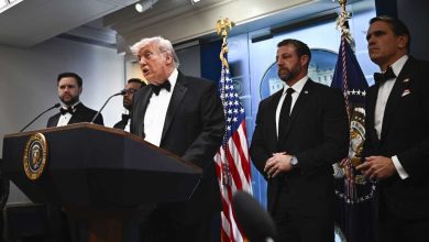 Trump was escorted out of the White House Correspondents’ Dinner by his security team after shouting and gunfire were heard inside the venue.