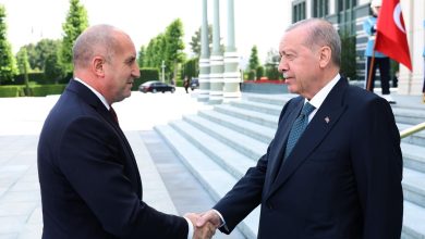 Erdoğan received Bulgarian Prime Minister Rumen Radev at the Presidential Complex in Ankara as part of the NATO Leaders’ Summit
