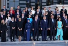 Meloni was the last leader to arrive at the official dinner held at the Presidential Complex as part of the NATO Summit in Ankara