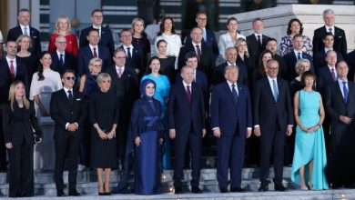 Meloni was the last leader to arrive at the official dinner held at the Presidential Complex as part of the NATO Summit in Ankara
