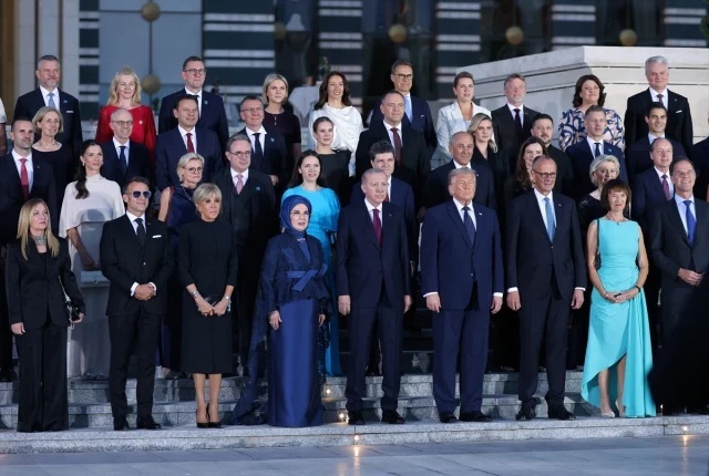 Meloni was the last leader to arrive at the official dinner held at the Presidential Complex as part of the NATO Summit in Ankara
