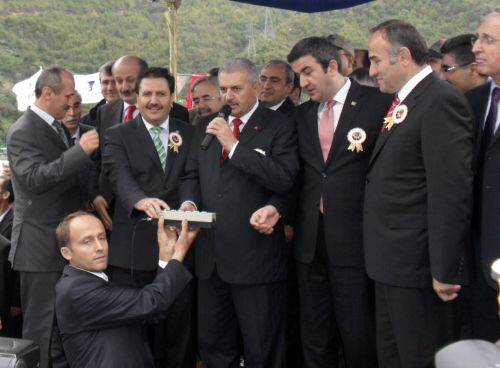 Cankurtaran Tüneli'nin temeli atıldı 1 binali yildirim temel atma