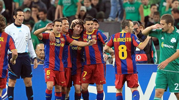 Lider şaşırtmadı! Panathinaikos: 0 - Barcelona: 3 / Video 1 barcelona sevinc panathinaikos