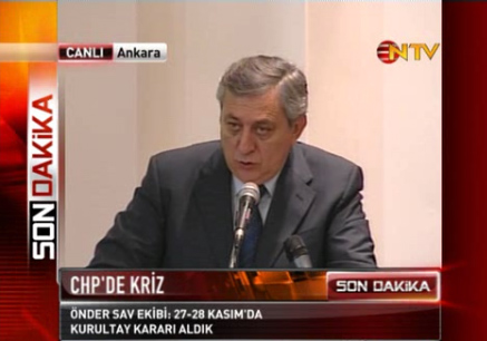 Hakkı Süha Okay açıkladı! CHP'de Kurultay tarihi 27-28 Kasım (Video) 1 hakki suha ntv