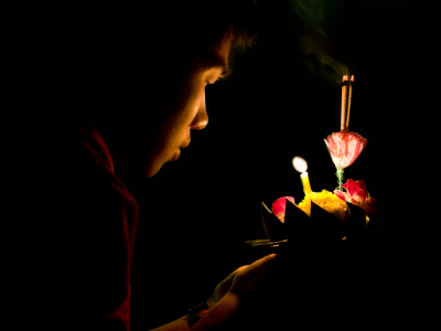 Tayland'daki "Loy Krathong Festivali"nde renkli görüntüler 1 loy krathong