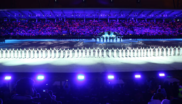 Erzurum Kış Olimpiyatları açılışında müthiş görüntüler / Video 1 erzurum acilis