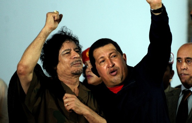 Hugo Chavez Muammer Kaddafi