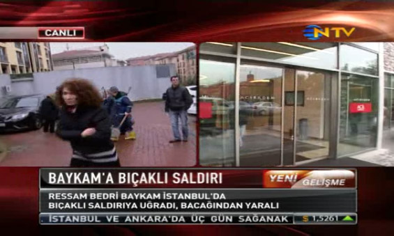 İşte ilk görüntüler: Bedri Baykam bıçaklı saldırıya uğradı / Video 1 bedribaykam ntv