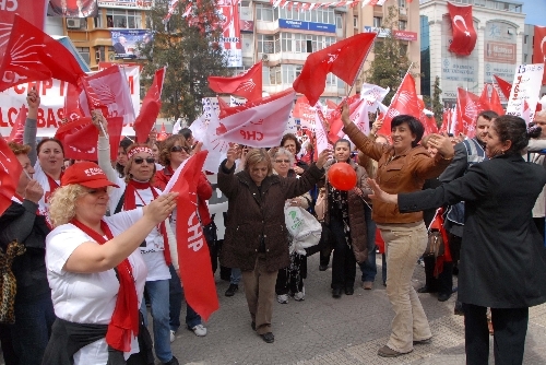 CHP Samsun mitinginde renkli görüntüler 1 chp samsun mitingi