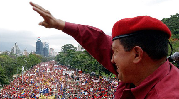 Venezuela Başkanı Hugo Chavez ABD karşıtı gösterileri