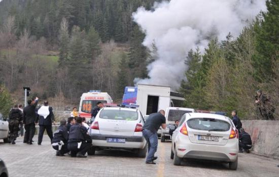Kastamonu Ilgaz Dağı'nda polise hain saldırı! İşte ilk görüntüler / Video 1 kastamonuda catisma