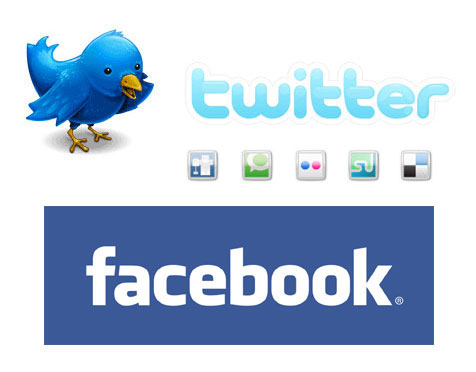 twitter facebook