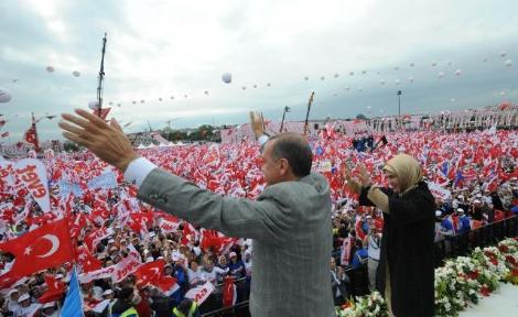 İstanbul trafiğinde miting işkencesi! 1 erdogan miting kazlicesme
