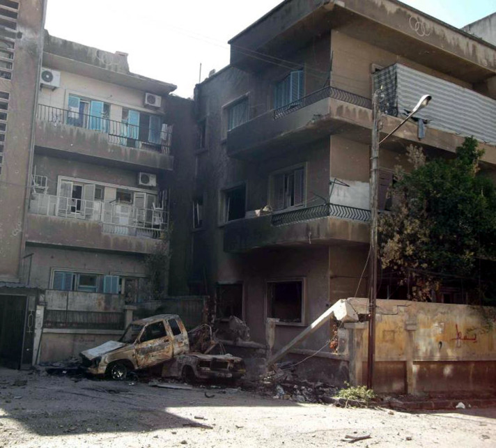 Suriye olayları / Çatışmalar başkent Şam'a sıçradı 1 sam harabe