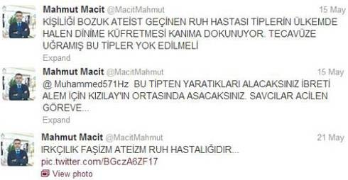 AKP'li Mahmut Macit: Kanıma dokunuyor, ateistler yok edilmeli 1 mahmut macit twitter