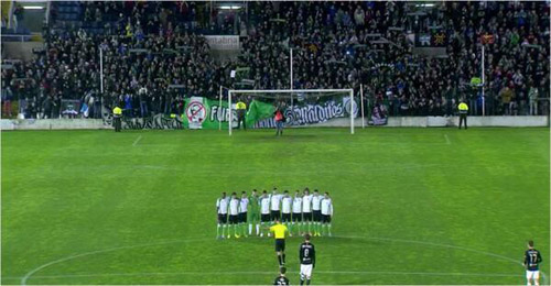 Racing Santanderli oyunculardan tarihi protesto 1 racing santander ispanya