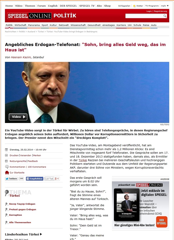 Erdogan Telefon Konusması Spiegel