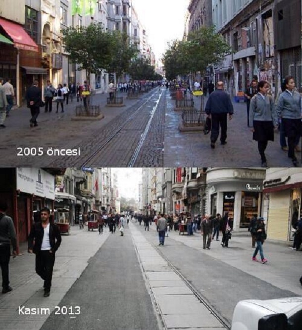 İstiklal Caddesi Asfaltlandı