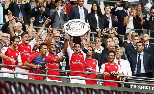 Arsenal Man City Community Shield match Pic