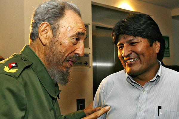 fidel castro evo morales