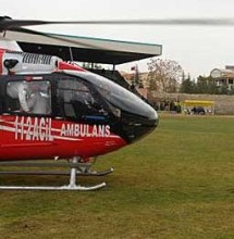 Ereğli'de sahaya helikopter indi! 1 ambulans helikopter