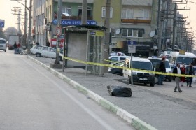 Bursa Osmangazi MHP binasında şüpheli paket 1 mhp supheli paket
