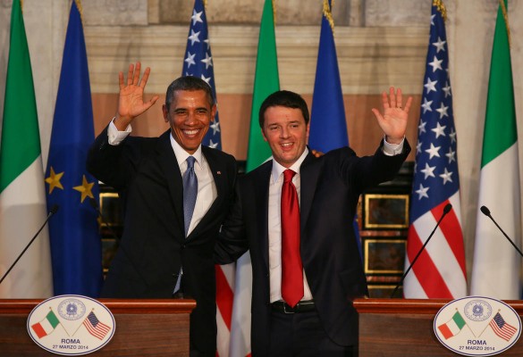 Obama ve Renzi ortak basın toplantısı düzenledi 1 obama italya basin toplantsi