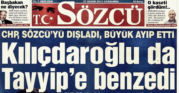 sozcu chp kilicdaroglu