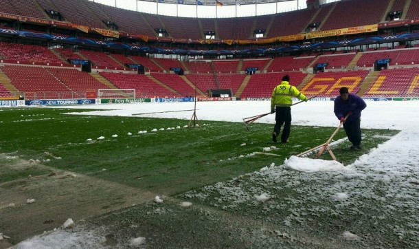 Galatasaray Balıkesirspor maçını Olimpiyat Stadı'nda oynamak istiyor 1 turk telekom arena kar temizlik1
