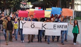 Anadolu Üniversitesi'nde protesto 1 yok protesto