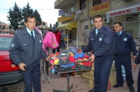 Zabıtalara tekvando dersi! 1 zabita