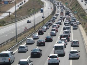 TEM'de Bayram yoğunluğu! 1 tem otoyolu bayram trafigi
