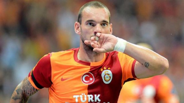 wesley sneijder galatasaray sampiyonlar ligi