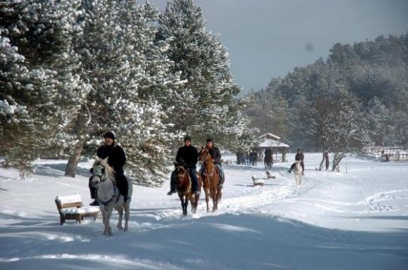 Bolu'nun doğa harikalarında kar keyfi başladı 1 bolu kar
