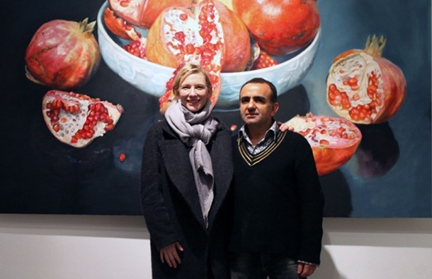 Cate Blanchett, ressam İsmail Acar'ın stüdyosunu gezdi 1 Cate Blanchett ismail acar