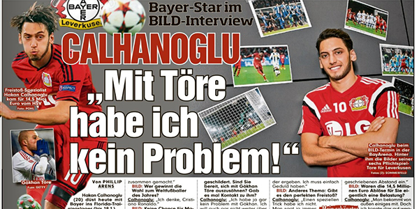 Hakan Çalhanoğlu Bild'e konuştu: Gökhan Töre ile problemim yok, geçmişte kaldı 1 hakan calhanoglu bild