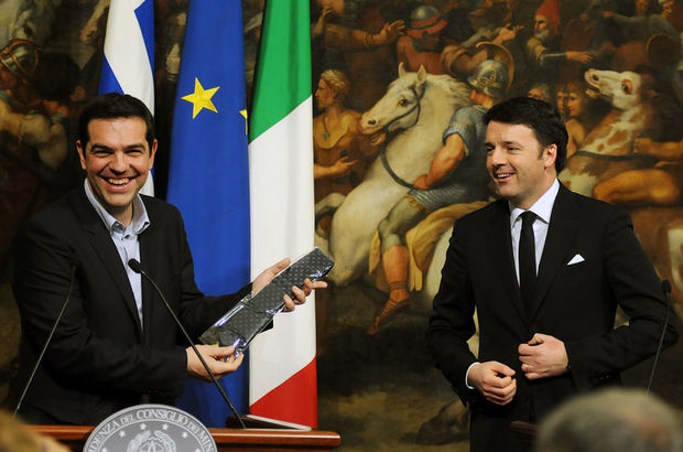 Matteo Renzi aleksis cipras italya