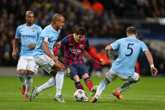 Manchester City Barcelona karşısında ilk peşinde 1 manchester city barcelona