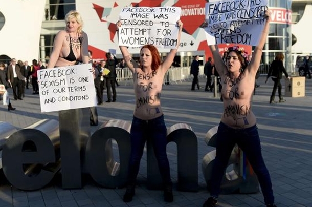 femen barcelona facebook protesto