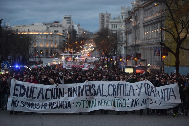ispanya universite egitim boykot